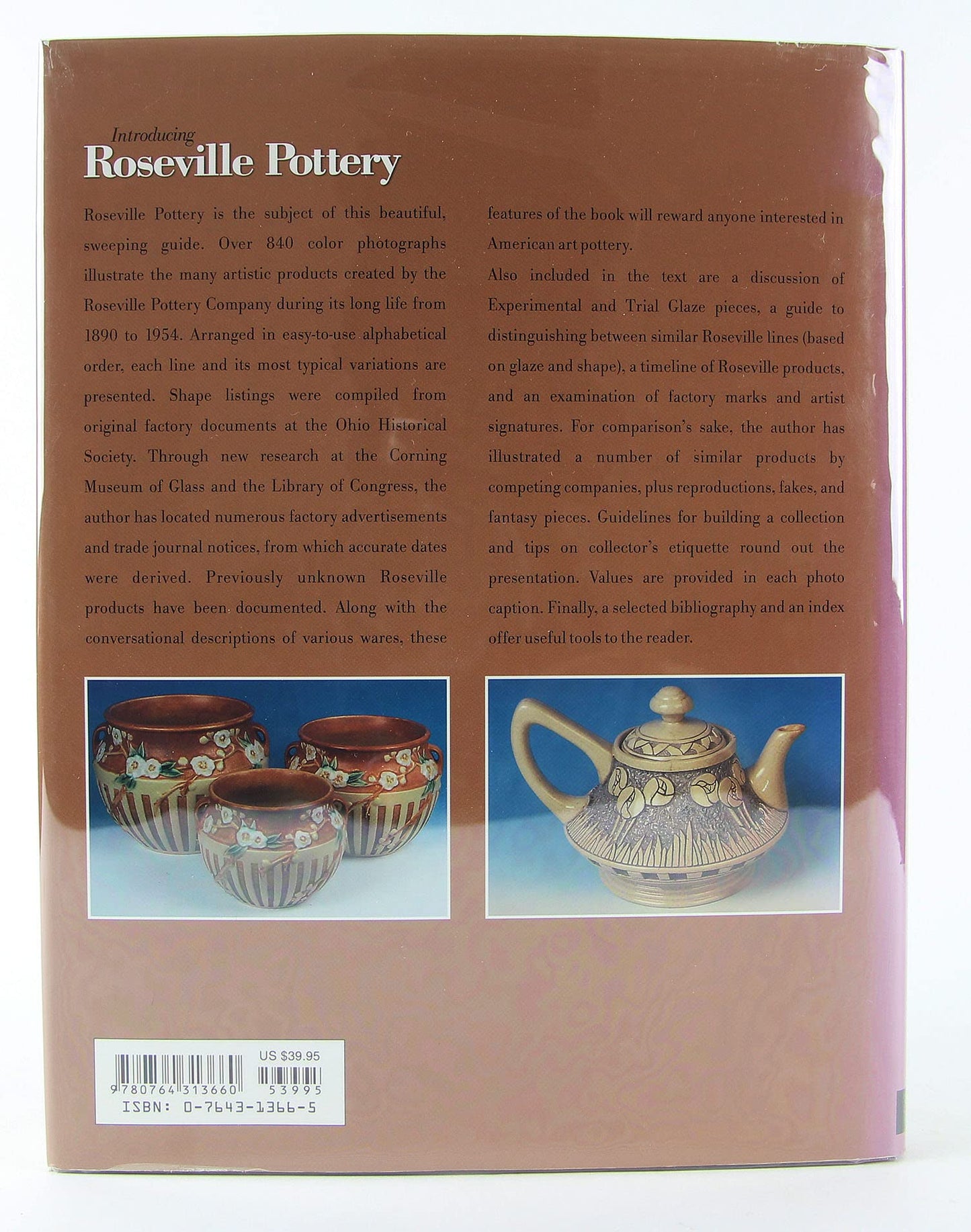 Introducing Roseville Pottery (A Schiffer Book for Collectors) [Hardcover] - Good