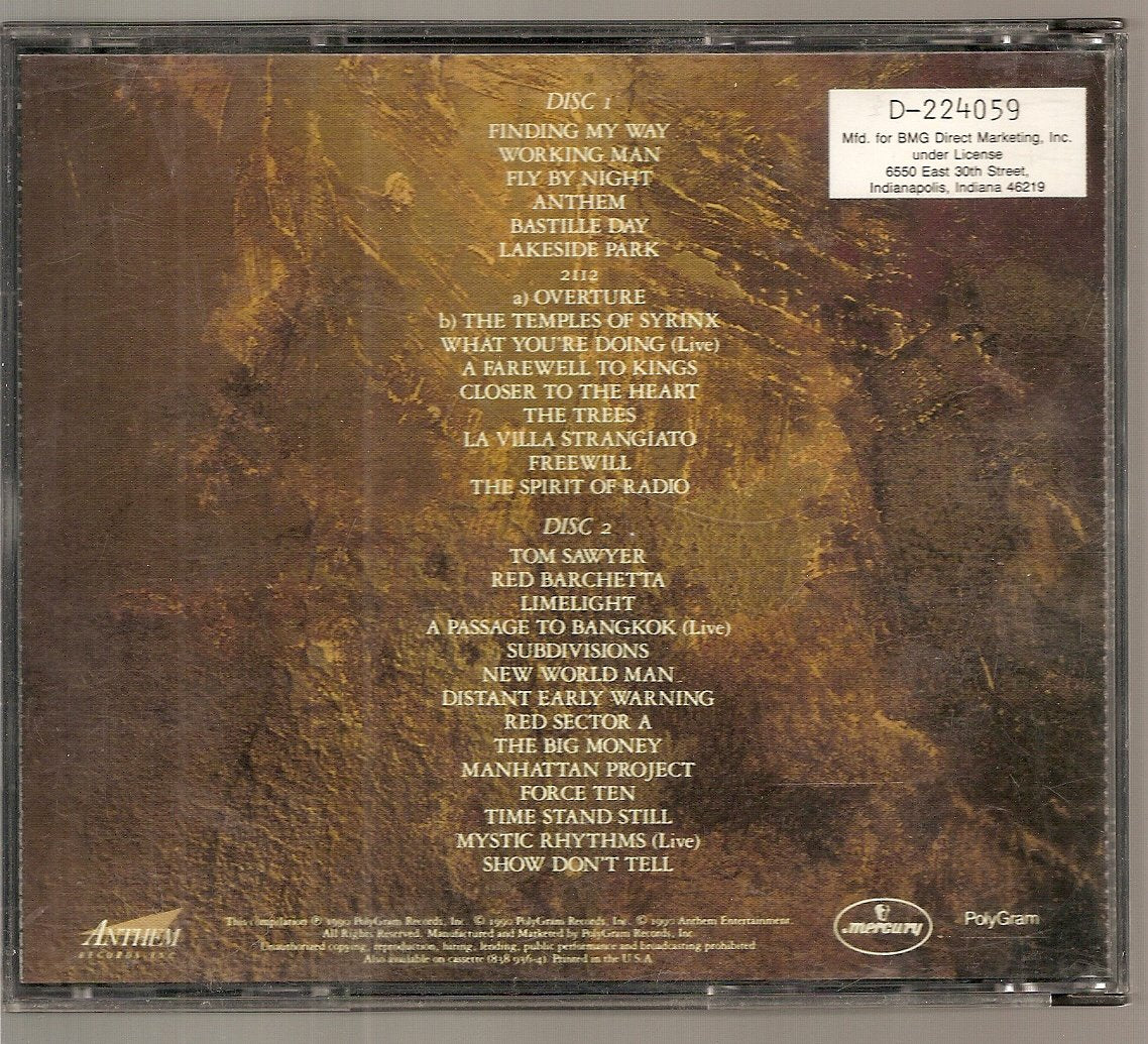 Chronicles [Audio CD] Rush - Good