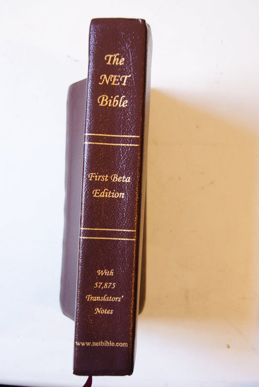 THE NET BIBLE FIRST BETA EDITION (THE NET BIBLE NEW ENGLSIH TRANSLATION, FIRST BETA EDITION) [Unknown Binding] unknown author - Good