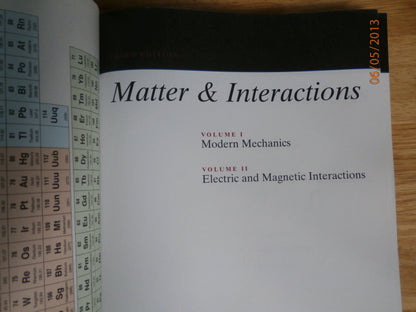 Matter and Interactions, Volume II: Electric and Magnetic Interactions Chabay,