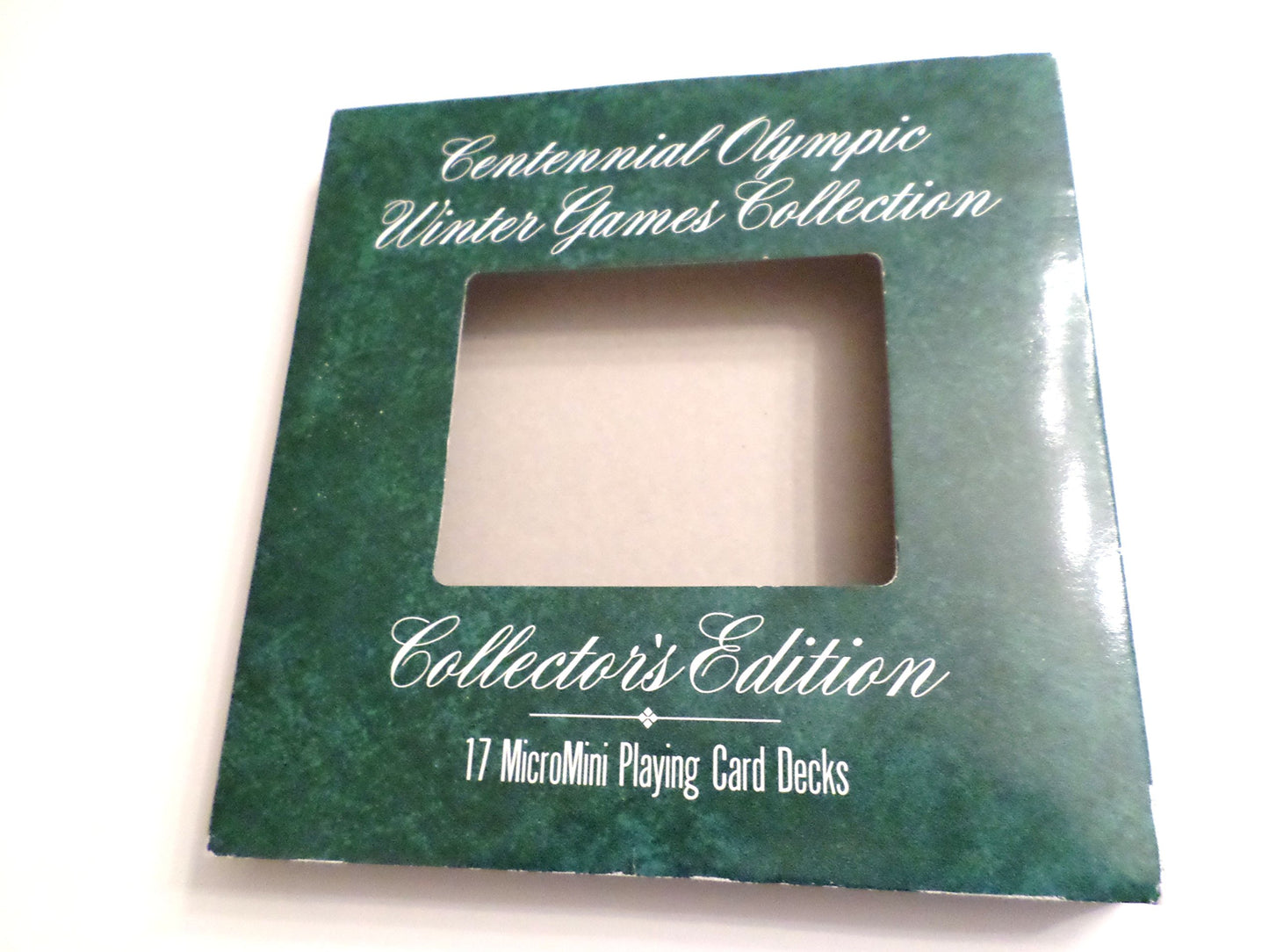 Centennial Olympic Winter Games Collector's Edition Playing Cards 17 MicroMini Decks 1996 - Very Good