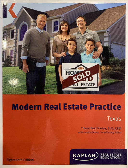 Modern Real Estate Practice in Texas, Eighteenth Edition [Paperback] Cheryl Peat - Good