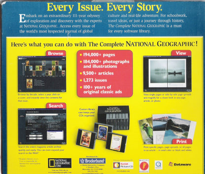 The Complete National Geographic: 111 Years of National Geographic Magazine on CD-ROM - Good