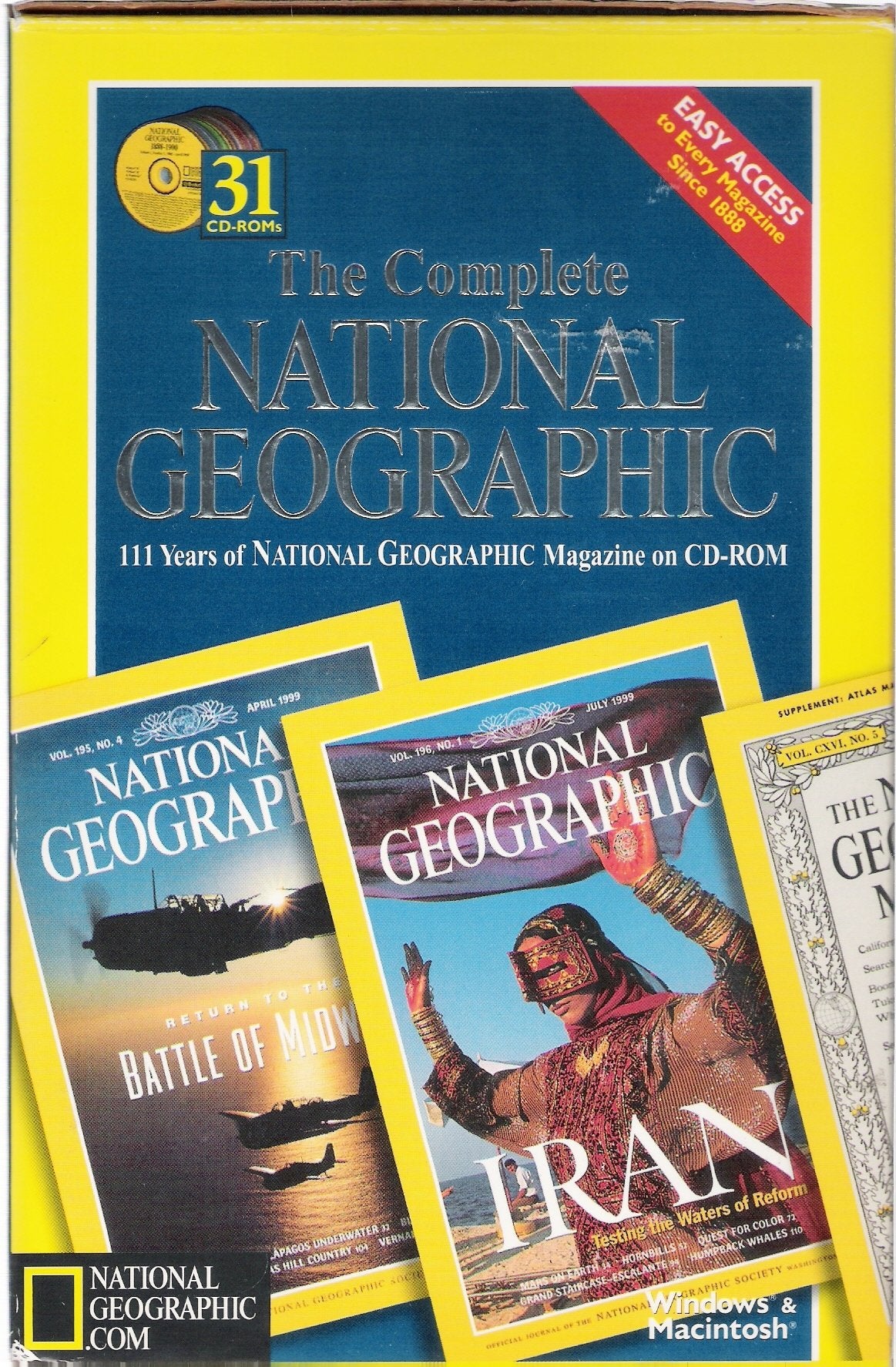 The Complete National Geographic: 111 Years of National Geographic Magazine on CD-ROM - Good