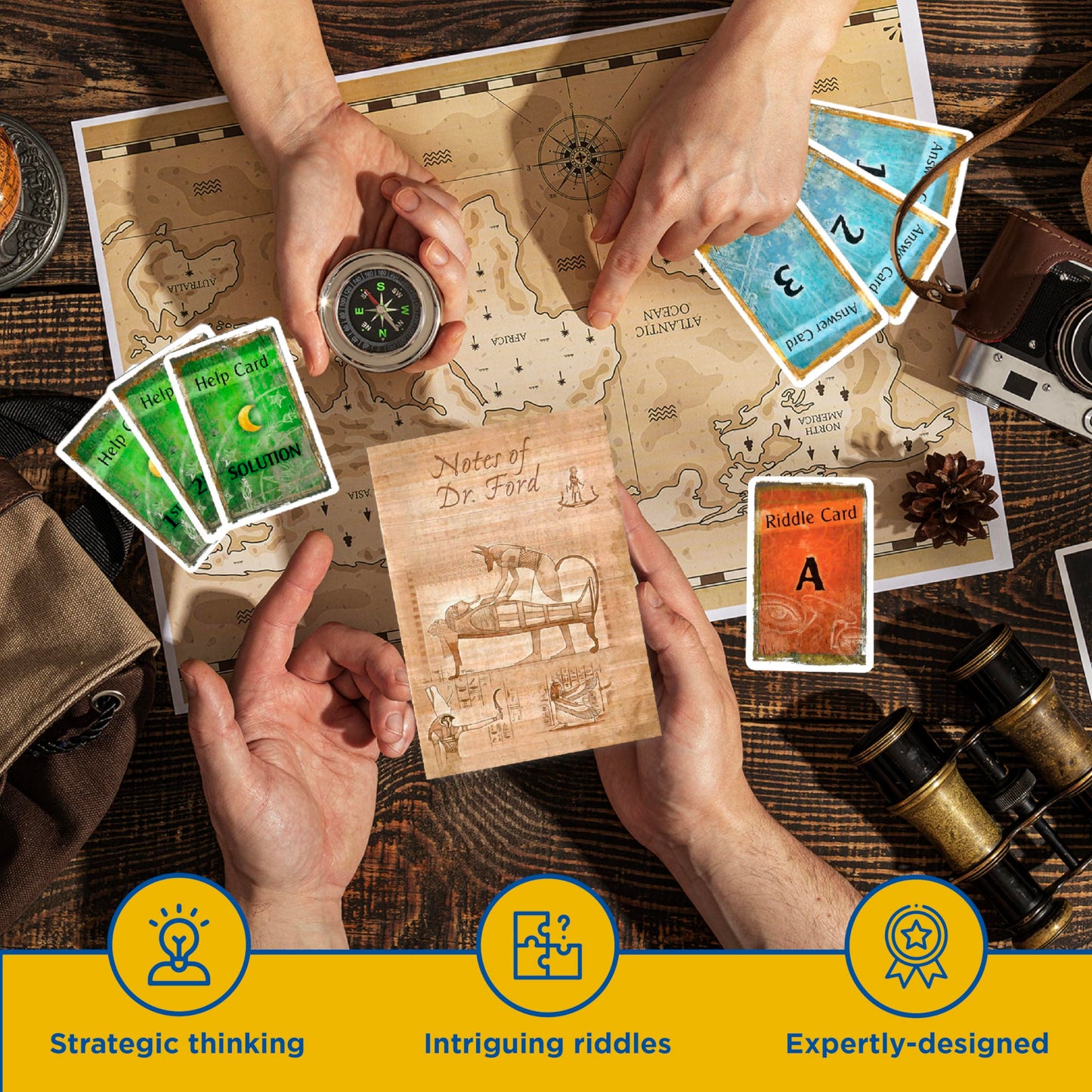 Exit: The Pharaoh's Tomb | Exit: The Game - A Kosmos Game | Kennerspiel Des Jahres Winner | Family-Friendly, Card-Based at-Home Escape Room Experience for 1 to 4 Players, Ages 12+