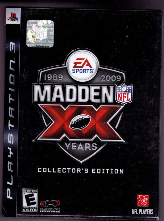 Madden NFL 09 20th Anniversary Collectors Edition - Playstation 3 [video game] - Very Good