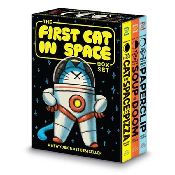 The First Cat in Space 3-Book Box Set: A Graphic Novel Collection: The First Cat in Space Ate Pizza, the First Cat in Sp