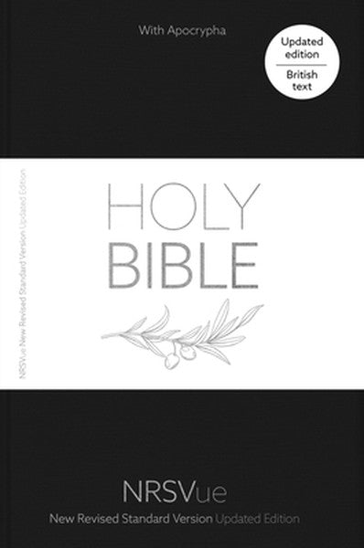 Nrsvue Holy Bible with Apocrypha, Black Hardback, Silver Foiled Cover, Silver Ribbon Marker, British Text, Nrsvue New Re