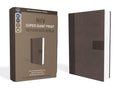NIV, Super Giant Print Reference Bible, Giant Print, Imitation Leather, Gray, Red Letter Edition