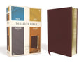 Niv, Kjv, Nasb, Amplified, Parallel Bible, Bonded Leather, Burgundy: Four Bible Versions Together for Study and Comparis
