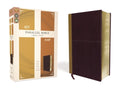 KJV, Amplified, Parallel Bible, Large Print, Leathersoft, Tan/Burgundy, Red Letter Edition: Two Bible Versions Together 