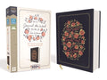 NIV, Journal the Word Bible for Women, Cloth Over Board, Navy, Red Letter Edition, Comfort Print: 500+ Prompts to Encour