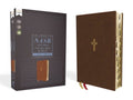 Nasb, Thinline Bible, Large Print, Leathersoft, Brown, Red Letter Edition, 1995 Text, Thumb Indexed, Comfort Print