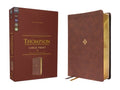 Nkjv, Thompson Chain-Reference Bible, Large Print, Leathersoft, Brown, Red Letter, Comfort Print