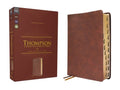 Nkjv, Thompson Chain-Reference Bible, Leathersoft, Brown, Red Letter, Thumb Indexed, Comfort Print