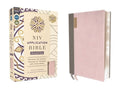NIV Application Bible, Personal Size, Leathersoft, Pink/Gray, Red Letter, Comfort Print: Bringing the Ancient Message of