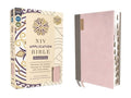 NIV Application Bible, Personal Size, Leathersoft, Pink/Gray, Red Letter, Thumb Indexed, Comfort Print: Bringing the Anc