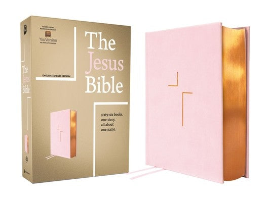 The Jesus Bible, ESV Edition, Leathersoft Over Board, Pink: Sixty-Six Books. One Story. All about One Name.