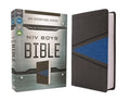 Niv, Boys Bible, Leathersoft, Gray/Blue, Comfort Print