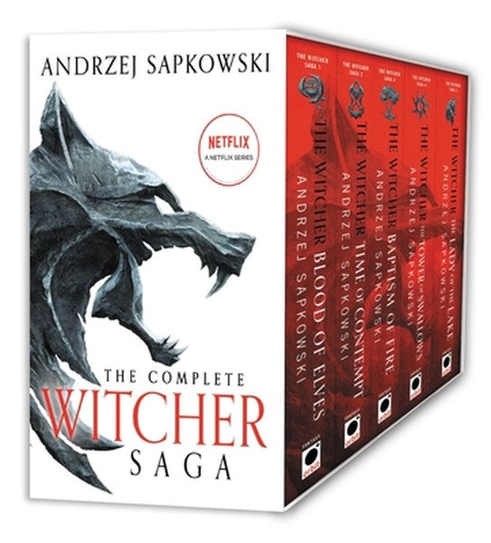 The Witcher Boxed Set: Blood of Elves, the Time of Contempt, Baptism of Fire, the Tower of Swallows, the Lady of the Lak