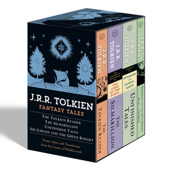 Tolkien Fantasy Tales Box Set (the Tolkien Reader, the Silmarillion, Unfinished Tales, Sir Gawain and the Green Knight):