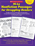 Hi-Lo Nonfiction Passages for Struggling Readers: Grades 6-8: 80 High-Interest/Low-Readability Passages with Comprehensi