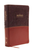 The NKJV, Woman's Study Bible, Fully Revised, Imitation Leather, Brown/Burgundy, Full-Color: Receiving God's Truth for B