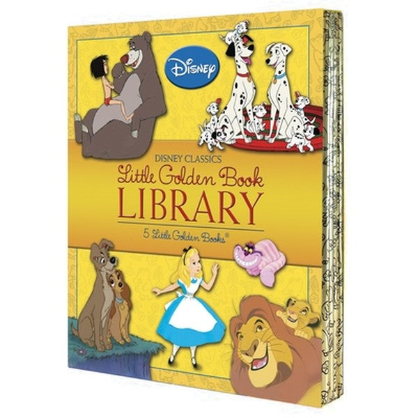 Disney Classics Little Golden Book Library (Disney Classic): Lady and the Tramp; 101 Dalmatians; The Lion King; Alice in
