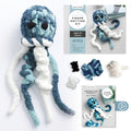 Super Simple Finger Knitting Kit Jiggle the Jellyfish: Everything You Need Is Included: Chunky Yarn, Fiberfill, Instruct