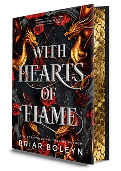 With Hearts of Flame (Deluxe Limited Edition): A Dark Academia Romantasy Novel of Vampires and Dragons Featuring Stencil