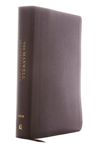 Niv, Maxwell Leadership Bible, 3rd Edition, Premium Bonded Leather, Burgundy, Comfort Print