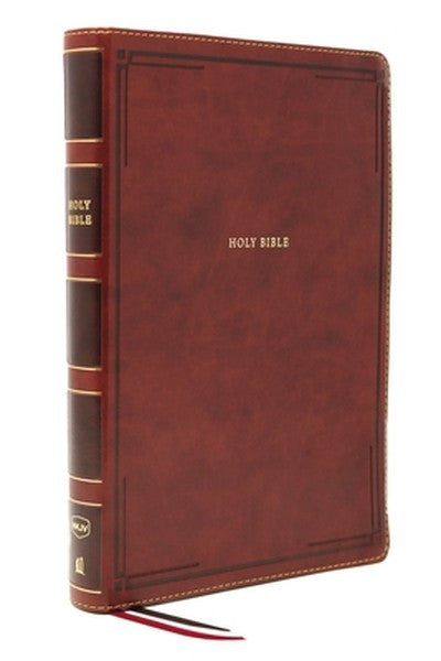Nkjv, Thinline Bible, Giant Print, Leathersoft, Brown, Red Letter Edition, Comfort Print: Holy Bible, New King James Ver