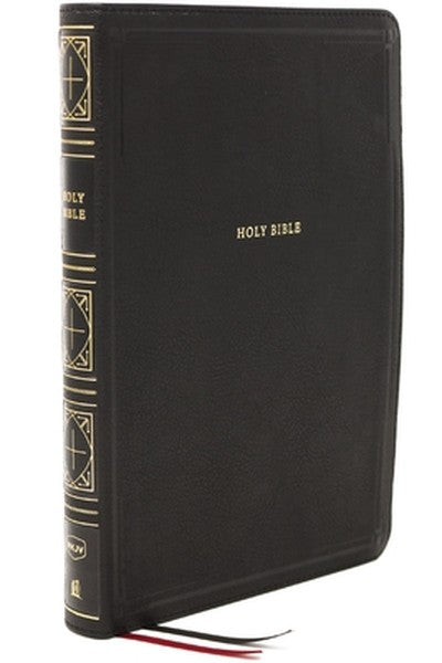 Nkjv, Thinline Bible, Giant Print, Leathersoft, Black, Thumb Indexed, Red Letter Edition, Comfort Print: Holy Bible, New
