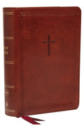 Nkjv, Reference Bible, Compact, Leathersoft, Brown, Red Letter Edition, Comfort Print: Holy Bible, New King James Versio