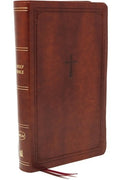 Nkjv, Reference Bible, Personal Size Large Print, Leathersoft, Brown, Red Letter Edition, Comfort Print: Holy Bible, New