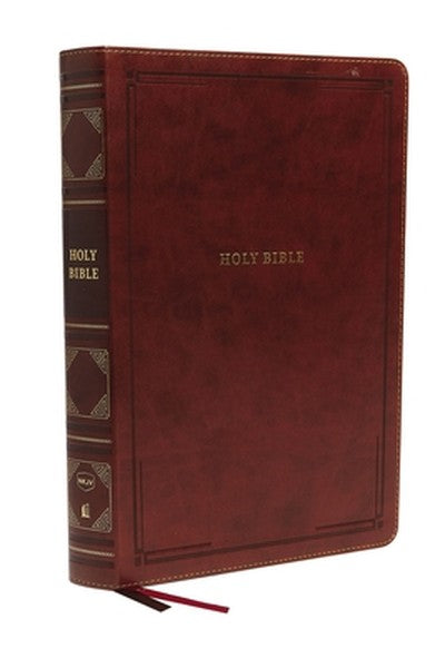 Nkjv, Reference Bible, Super Giant Print, Leathersoft, Brown, Red Letter Edition, Comfort Print: Holy Bible, New King Ja