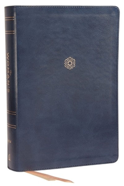 Niv, the Woman's Study Bible, Leathersoft, Blue, Full-Color, Thumb Indexed: Receiving God's Truth for Balance, Hope, and