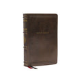 Nkjv, Personal Size Reference Bible, Sovereign Collection, Leathersoft, Brown, Red Letter, Comfort Print: Holy Bible, Ne