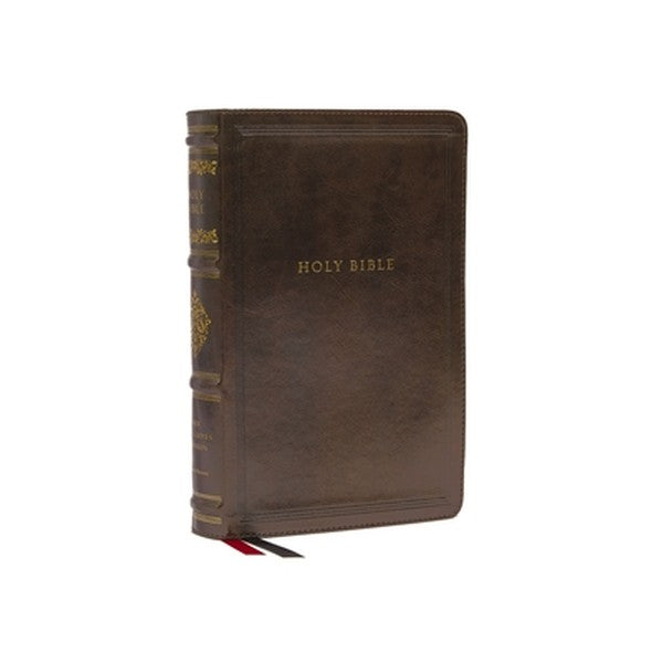 Nkjv, Personal Size Reference Bible, Sovereign Collection, Leathersoft, Brown, Red Letter, Comfort Print: Holy Bible, Ne