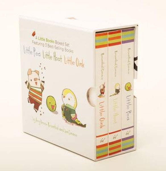 Little Books Boxed Set: Little Pea, Little Hoot, Little Oink: (Baby Board Books, Nursery Rhymes, Children's Book Sets, N