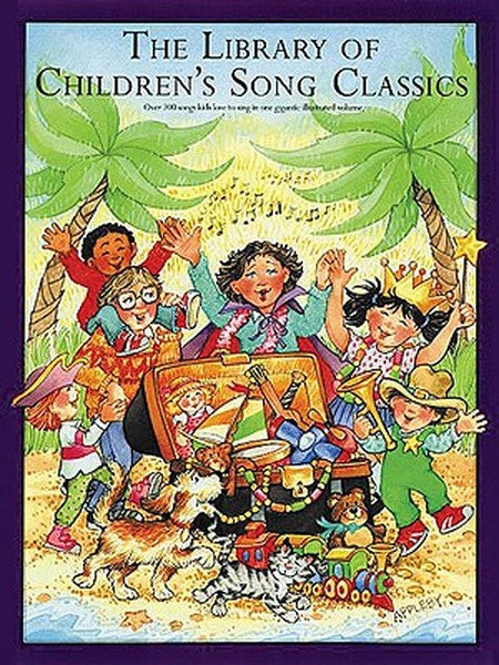 The Library of Children's Song Classics Piano Vocal and Guitar Songbook Easy-To-Read Lyrics Chords and Arrangements Illu