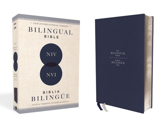 Niv/NVI Bilingual Bible, Revised Text 2022, Leathersoft, Navy / Niv/Nvi, Biblia Bilingüe, Revisión 2022, Leathersoft, Az
