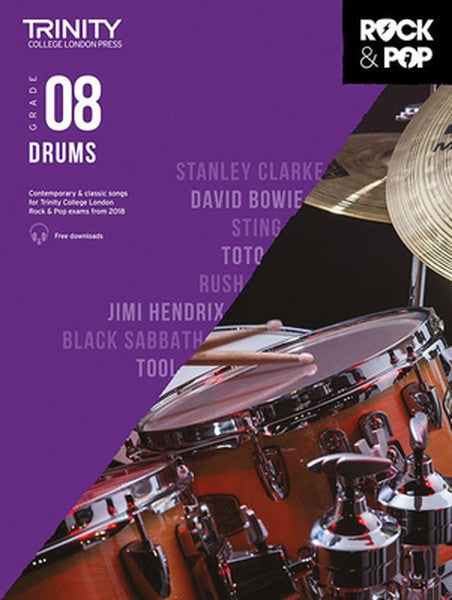 Trinity Rock & Pop 2018 Drums: Grade 8