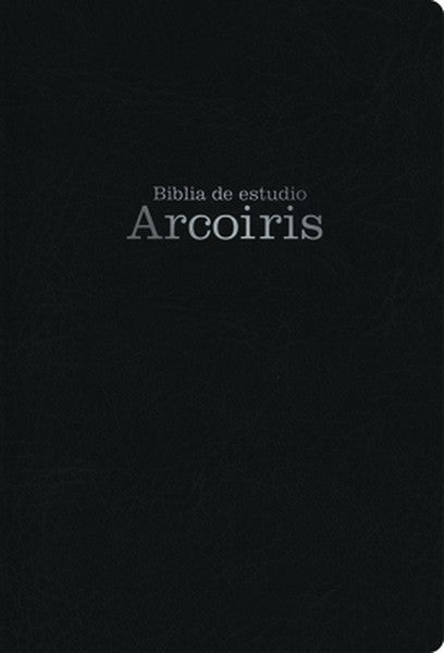 Mass Market Rvr 1960 Biblia de Estudio Arco Iris, Negro Símil Piel