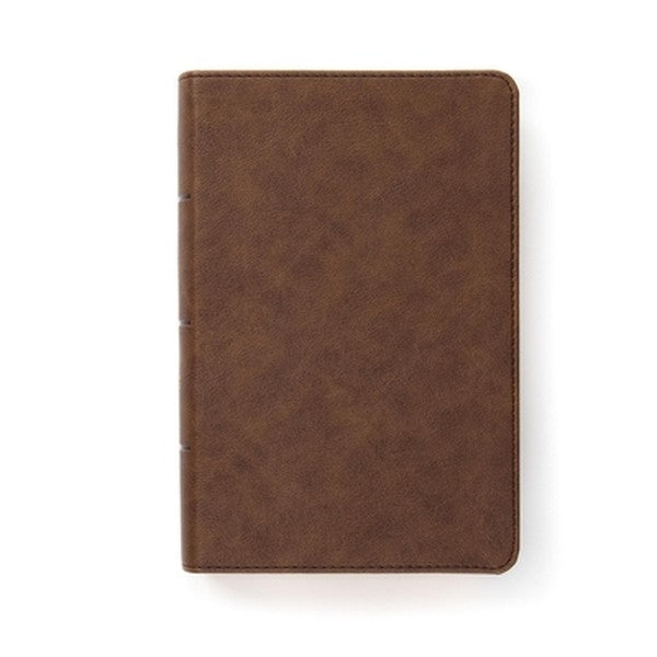 CSB Single-Column Compact Bible, Digital Study Edition, Brown Leathertouch