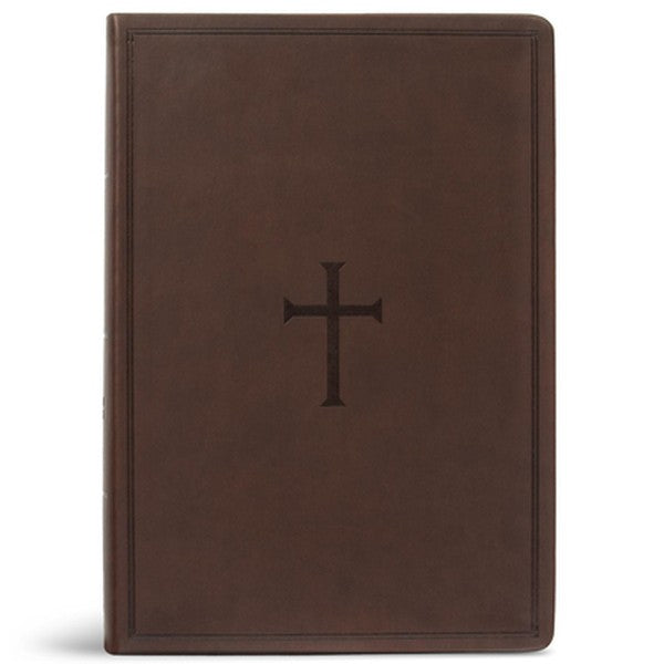 CSB Super Giant Print Reference Bible, Value Edition, Brown Leathertouch