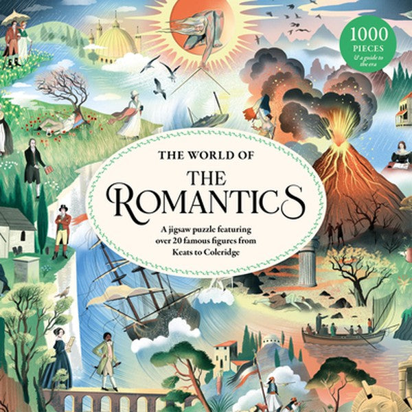 The World of the Romantics 1000 Piece Puzzle: A Puzzle Featuring Over 20 Famous Figures from Coleridge to Keats