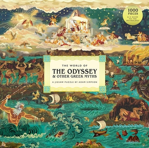 The World of the Odyssey & Other Greek Myths: A 1000-Piece Jigsaw Puzzle by Adam Simpson