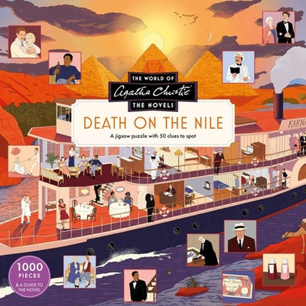 The World of Agatha Christie: Death on the Nile: A 1000-Piece Jigsaw Puzzle with 50 Clues to Spot
