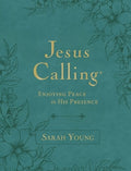Jesus Calling, Large Text Teal Leathersoft, with Full Scriptures: Enjoying Peace in His Presence (a 365-Day Devotional)